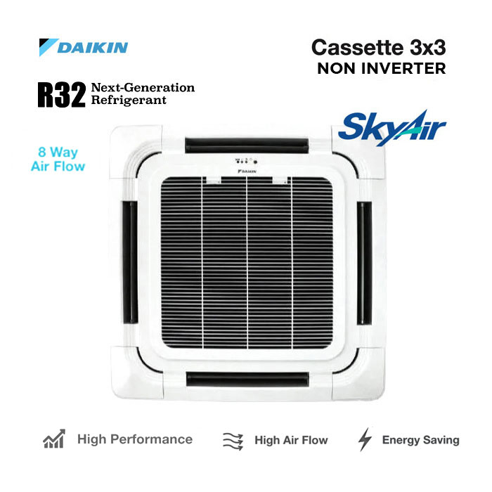 Daikin AC Cassette Standard Malaysia 4 PK  ( Wireless ) - FCC100AV14 ( 3 Phase )